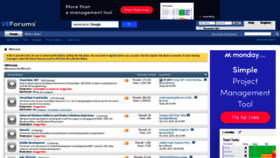 What Vbforums.com website looked like in 2021 (3 years ago)