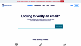 What Verify-email.org website looked like in 2021 (3 years ago)