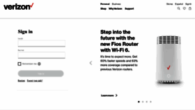 What Verizon.net website looked like in 2021 (3 years ago)