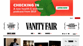 What Vanityfair.com website looked like in 2021 (3 years ago)