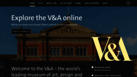 What Vam.ac.uk website looked like in 2021 (3 years ago)