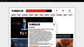 What Virgilio.it website looked like in 2021 (5 years ago)
