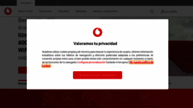What Vodafone.es website looked like in 2021 (3 years ago)