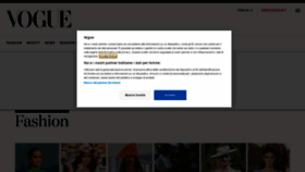 What Vogue.it website looked like in 2021 (4 years ago)