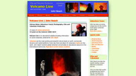 What Volcanolive.com website looked like in 2021 (3 years ago)
