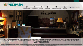 What Veszpreminfo.hu website looked like in 2021 (3 years ago)