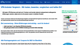 What Vpn-anbieter-vergleich-test.de website looked like in 2021 (3 years ago)