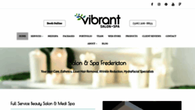 What Vibrantsalonandspa.com website looked like in 2021 (3 years ago)