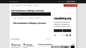 What Visualizing.org website looked like in 2021 (3 years ago)