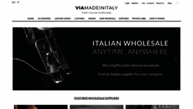 What Viamadeinitaly.com website looked like in 2021 (3 years ago)