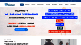 What Vglearningdestination.com website looked like in 2021 (3 years ago)