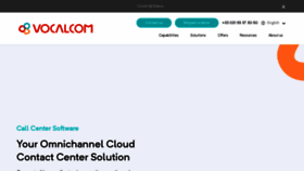 What Vocalcom.com website looked like in 2021 (3 years ago)