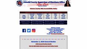 What Volusiaelections.org website looked like in 2021 (3 years ago)