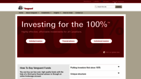 What Vanguardcanada.ca website looked like in 2021 (5 years ago)