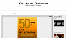 What Vinodkothari.com website looked like in 2021 (3 years ago)