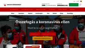 What Voroskereszt.hu website looked like in 2021 (3 years ago)