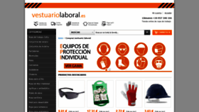 What Vestuariolaboral.es website looked like in 2021 (3 years ago)