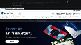 What Vistaprint.dk website looked like in 2021 (3 years ago)