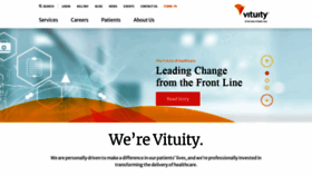 What Vituity.com website looked like in 2021 (3 years ago)