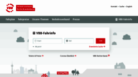 What Vbb.de website looked like in 2021 (3 years ago)