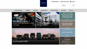 What Volvogroup.com website looked like in 2021 (3 years ago)