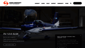 What Vansaircraft.com website looked like in 2021 (3 years ago)