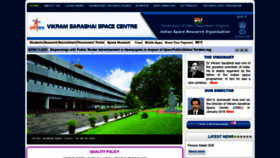 What Vssc.gov.in website looked like in 2021 (3 years ago)