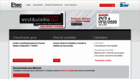 What Vestibulinhoetec.com.br website looked like in 2021 (3 years ago)