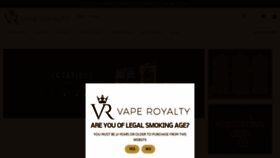 What Vaperoyalty.com website looked like in 2021 (3 years ago)