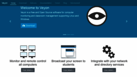 What Veyon.io website looked like in 2021 (3 years ago)