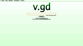 What V.gd website looked like in 2021 (3 years ago)