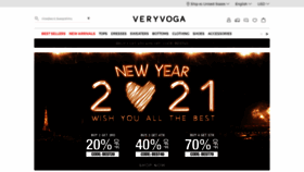 What Veryvoga.com website looked like in 2021 (3 years ago)