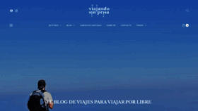 What Viajandosinprisa.com website looked like in 2021 (3 years ago)