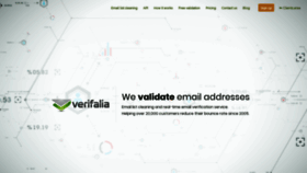 What Verifalia.com website looked like in 2021 (3 years ago)