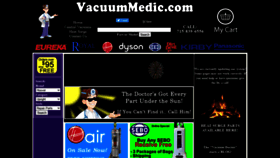 What Vacuummedic.com website looked like in 2021 (3 years ago)