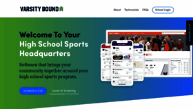 What Varsitybound.com website looked like in 2021 (3 years ago)