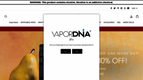 What Vapordna.com website looked like in 2021 (3 years ago)