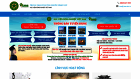 What Vieclamnongnghiep.vn website looked like in 2021 (3 years ago)