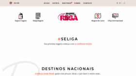 What Viajandocomamalarosa.com.br website looked like in 2021 (3 years ago)