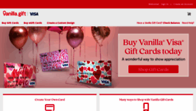 What Vanillagift.com website looked like in 2021 (3 years ago)