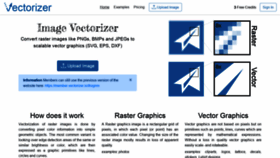 What Vectorizer.io website looked like in 2021 (3 years ago)