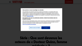 What Vanityfair.fr website looked like in 2021 (3 years ago)