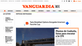 What Vanguardia.com.mx website looked like in 2021 (3 years ago)