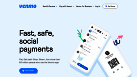 What Venmo.com website looked like in 2021 (3 years ago)