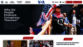 What Voanews.com website looked like in 2021 (3 years ago)