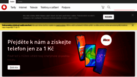 What Vodafone.cz website looked like in 2021 (3 years ago)