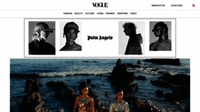 What Vogue.com website looked like in 2021 (3 years ago)