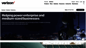 What Verizonenterprise.com website looked like in 2021 (3 years ago)