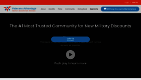 What Veteransadvantage.com website looked like in 2021 (3 years ago)