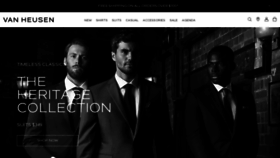 What Vanheusen.com.au website looked like in 2021 (3 years ago)